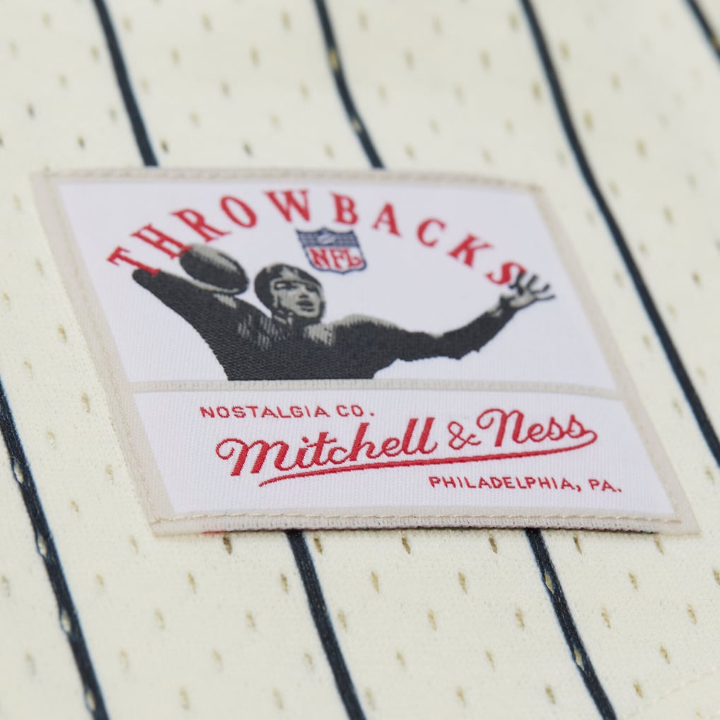  Cincinnati Bengals Mitchell & Ness Final Seconds Vintage Logo Mesh Button-Up Shirt - Cream